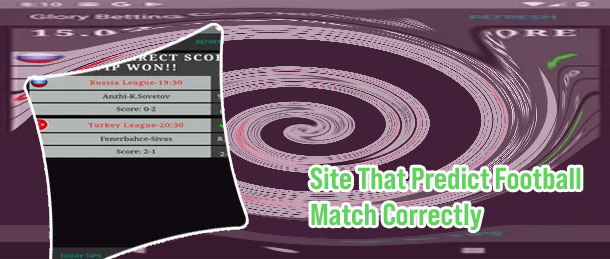 Best correct score prediction